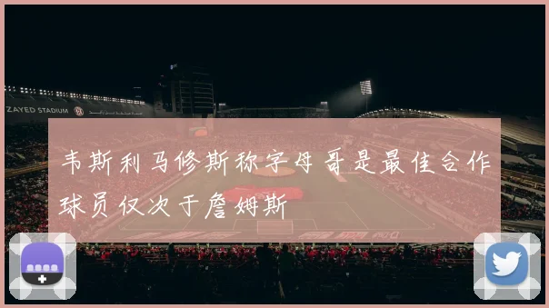 韦斯利马修斯称字母哥是最佳合作球员仅次于詹姆斯